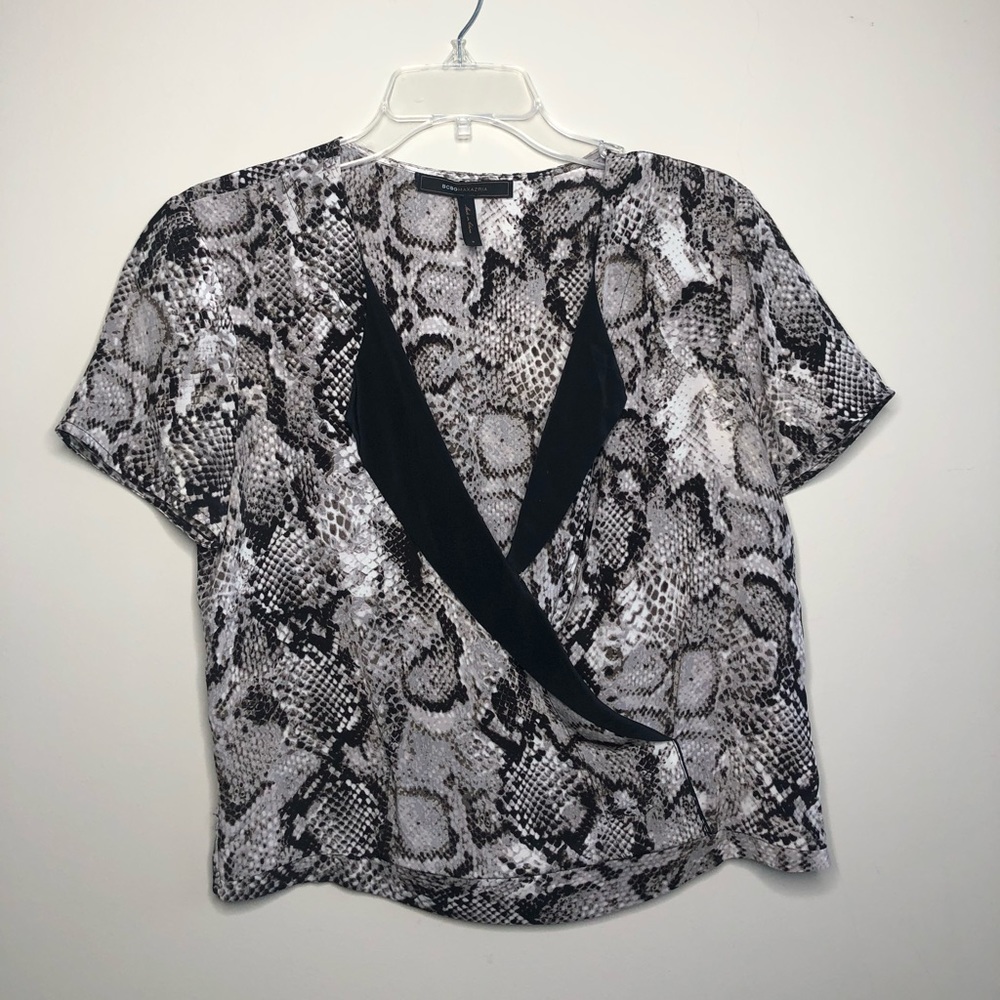 BCBG print blouse